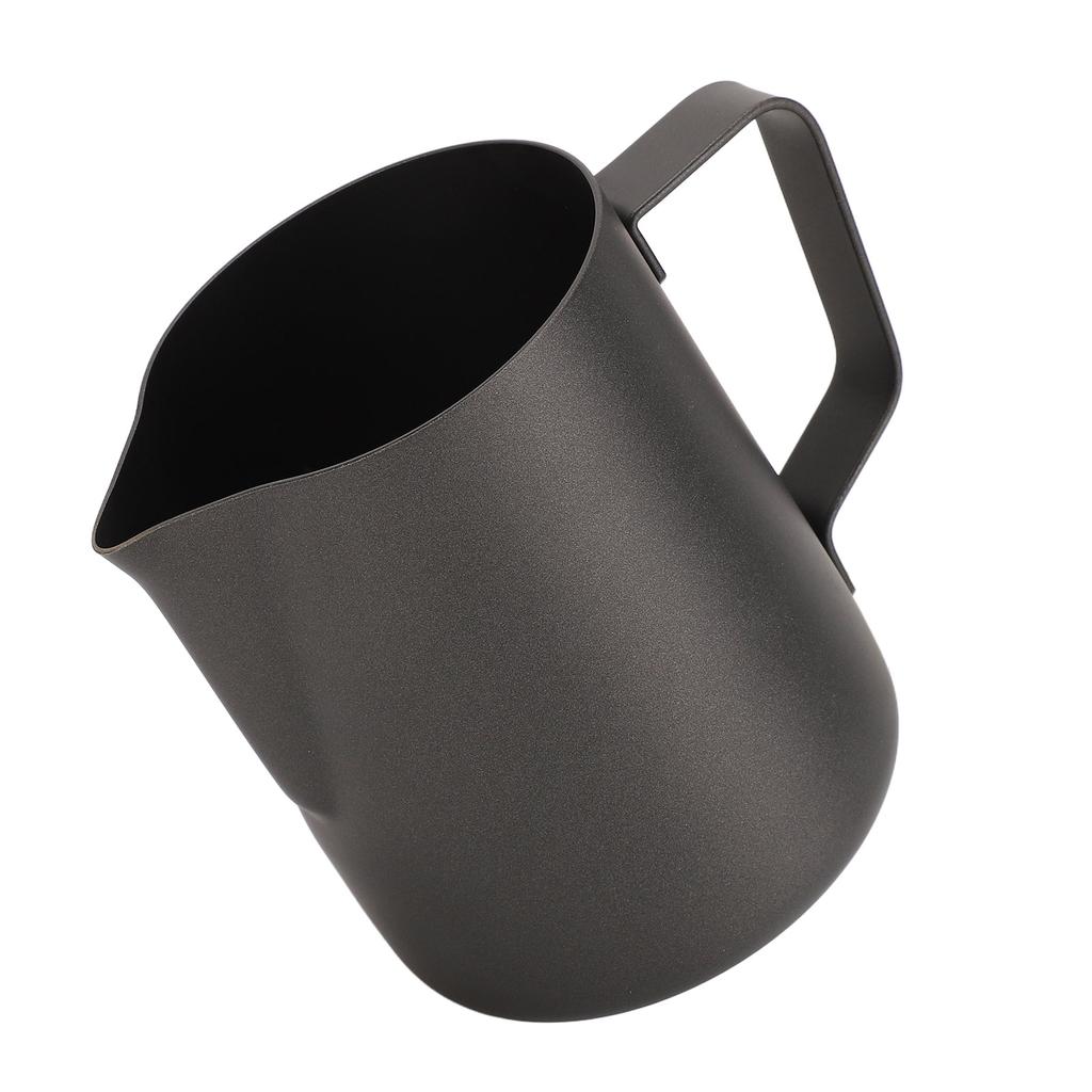 Milchaufschäumbecher 600ml Verdickter Milchaufschäumkrug Edelstahl Aufschäumkrug mit Antihaftbeschichtung für