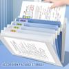 Folding Wall Mount Document Organiser 6 Pocket File Storage Bag Expandable File Organiser for Office School Classroom