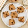 10Pcs Kawaii Capybara Eraser Soft School Supplies Clean Mess Free Stationary Office Student Rubber Eraser For Kids Gift
