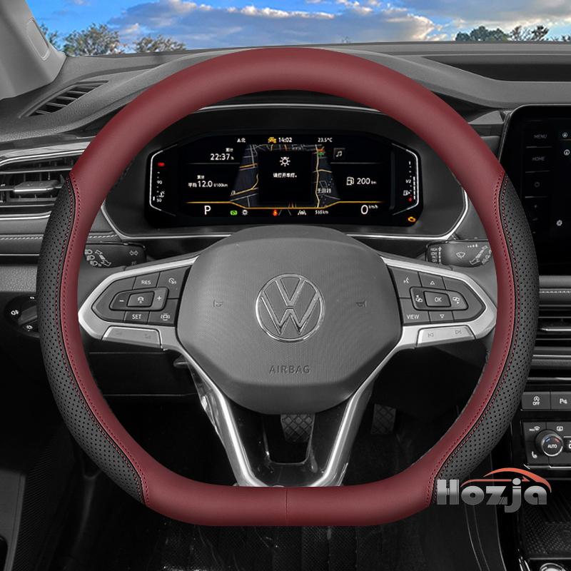 

Кожаная накладка на руль автомобиля для Volkswagen Tiguan T-roc T-cross Tayron Polo Id4 Caddy Atlas Crafter Virtus 2025 Аксессуары