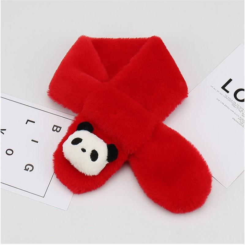 Children's Cartoon Faux Rabbit Fur Neck Warmer Scarf