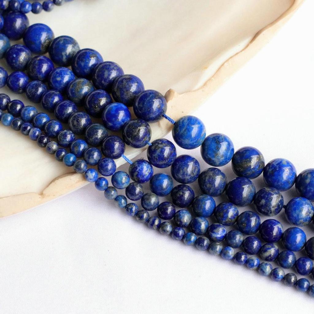 Grade A Natural Lapis Lazuli Round Beads for Handmade Jewelry DIY