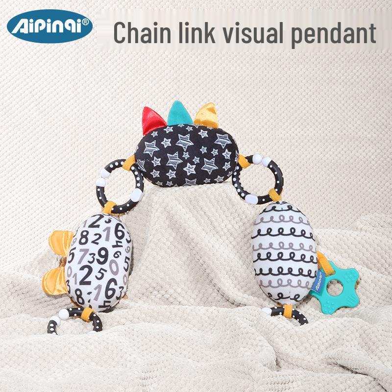 Aipinqi Baby Stroller Hanging Toy with Teether Rattle for Visual Development