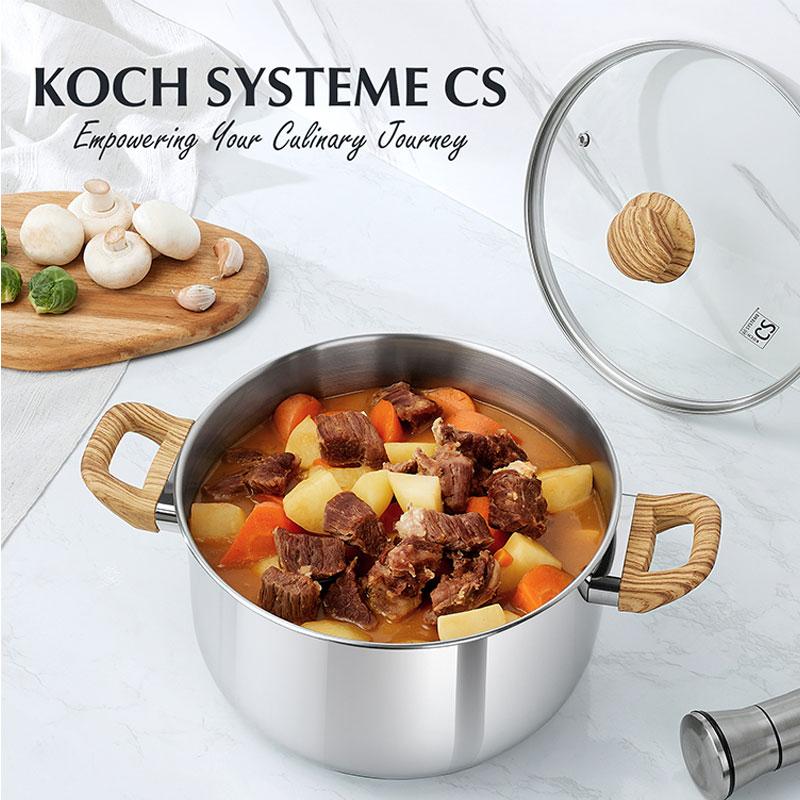 4/6 Quart Stainless Steel Soup Pot with Lid Non Stick Stock Pot Stews Pasta Soup Spaghetti Cooking Pot Suitable for All Stoves