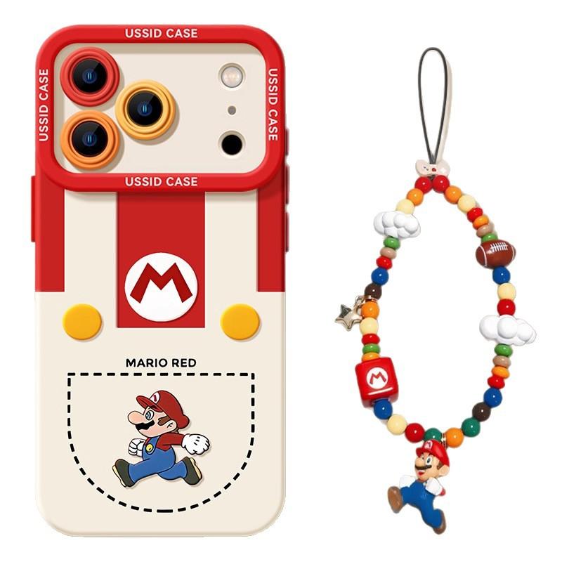 Suitable for Apple 17promax Mobile Phone Case Iphone16 Mario 15pro1413 Protective Cover, Fingerprint-resistant