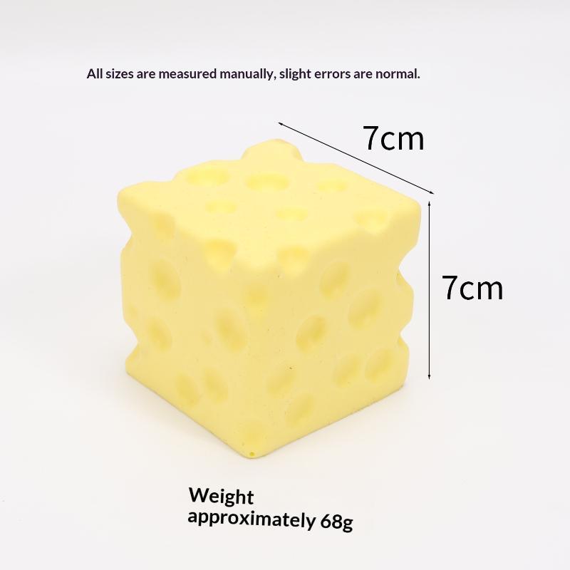 Stress Relieving Squishy Cheese Decompression Soft Butter Soft Relief Squeeze Ball Simulated Soft Chocolate Relief Ball Ornament