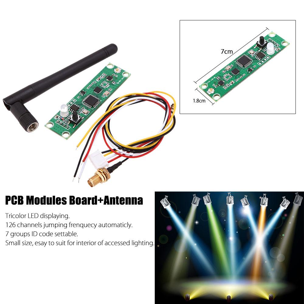 Ricevitore trasmettitore controller LED wireless DMX512 2.4G LED Stage Light con antenna