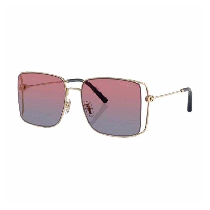 COACH Hollow Design Metal Square Sunglasses Women s Multicolor 59 0HC7174D90050Q59 золотой