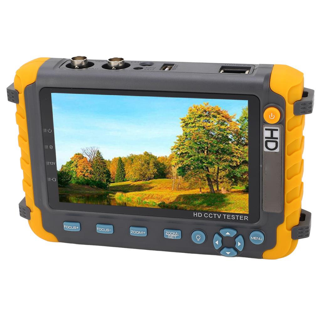 CCTV Tester 5 Inch 8MP VGA HD Input Analog Video Monitor AHD TVI CVI Camera Tester with UTP Cable