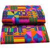 6 Yards Kente African Fabrics Bright Color Polyester African Cloth by Yard Ankara Fabric Sewing for Crafts