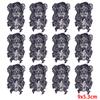 10Pcs/Lot Skull Punk Patches For Clothing Hip Hop Iron On Patches For Clothes Patch Thermoadhesive Embroidery Fusible Patch DIY
