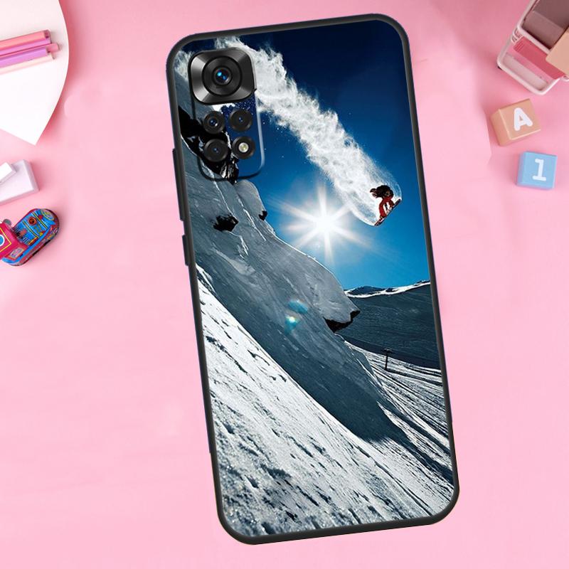 Ski Neige Snowboard Für Xiaomi Redmi Note 13 14 9 10 11 12 15 Pro Plus Handyhülle Für Redmi 15 C 14C 10C 12C 13C