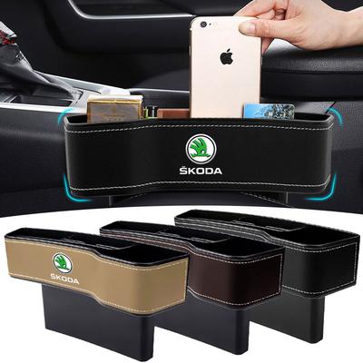 2pcs Car Seat Organizer Crevice Storage Box Gap Slit Car Accessories for Octavia Fabia A7 Kamiq Kapoq Kodiaq Rapid SCALA Superb Yeti Derivati