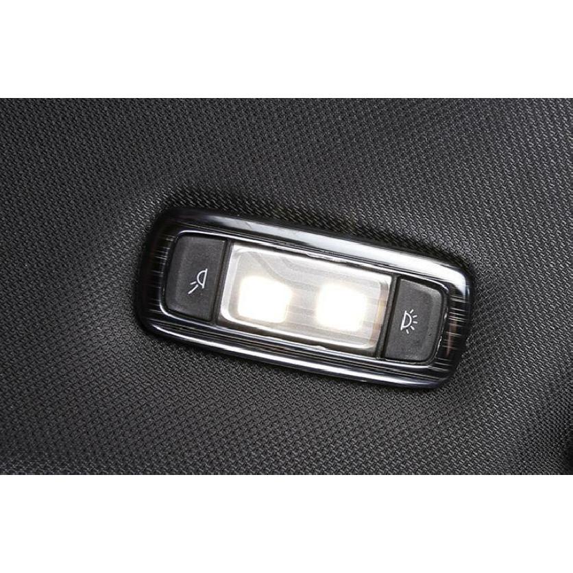 For BMW X3 G01 X4 G02 2018- Black Steel Rear Reading Light Lamp Frame Trim