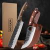 Forging Boning Knife Three-piece Combination Kill Pig Meat Cutting and Dividing Small Scimitar Multi-purpose Knife Sharp Slicing Master Chef Knife