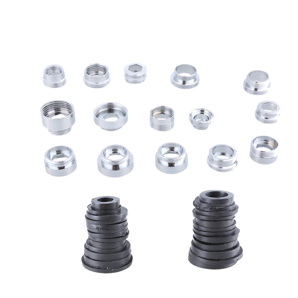 Stainless Steel Faucet Adapter Set Shower Head Connector Set Simple Installation for Home Bathroom Shower Installation