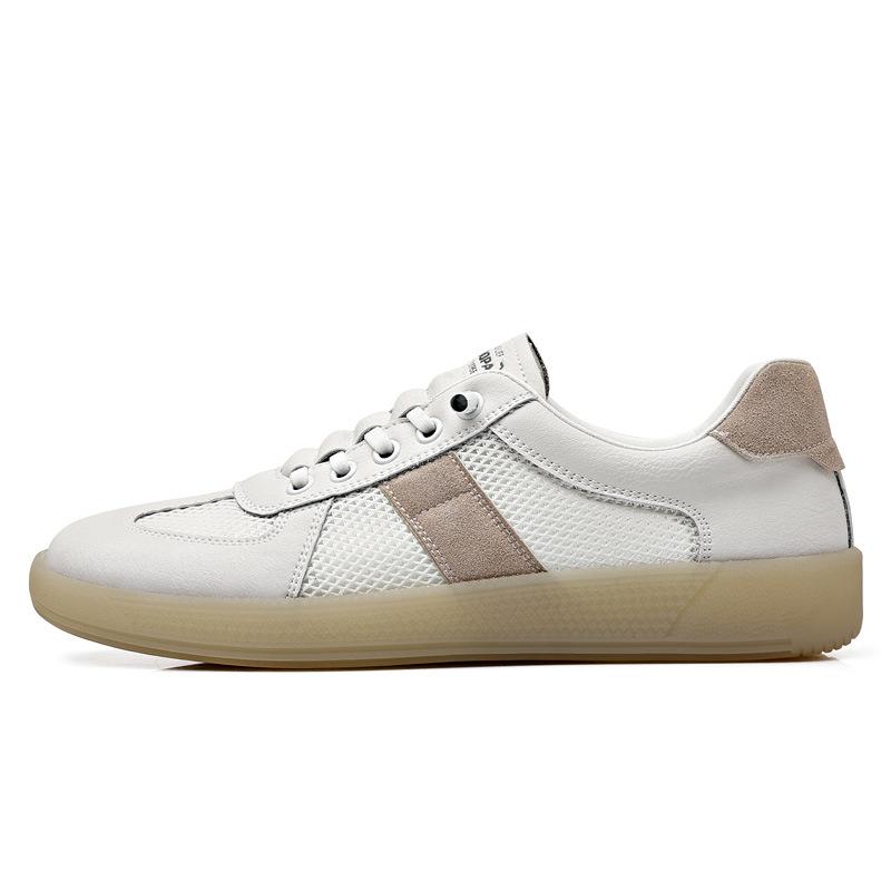 Men Leather Casual Shoes Breathable Loafers Men Sneakers  New Male Comfortable Leather Flat Footwear Sneakers Men Shoes