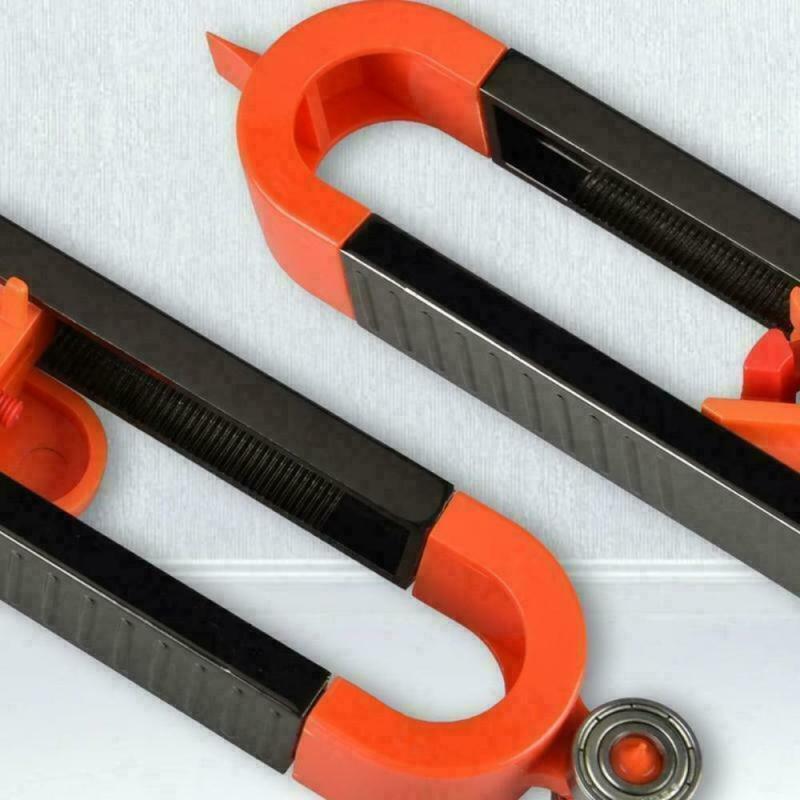 Contour Gauge with Lock Woodworking Measuring Device Irregular Radian Ruler