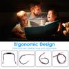 LED-Hals-Leselicht 15 Helligkeitsstufen verstellbar Hals-Buchlicht Typ C wiederaufladbar Biegsames Halslicht Ergonomisch Camping