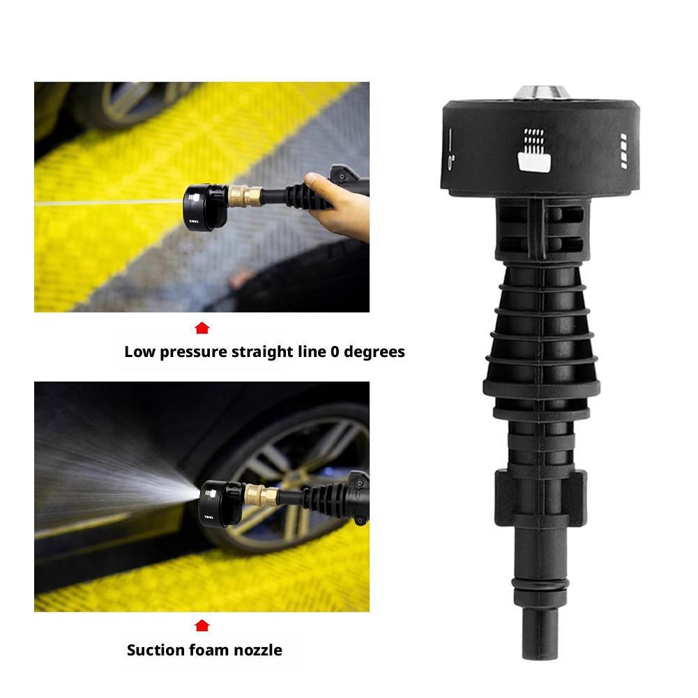 6-in-1 Verstellbare Hochdruckreiniger-Düse 1/4 Zoll Hohe Teile Reiniger Wasserschlauch Akku-Wascher Düsen-Kit Pistole Plas A5I2