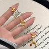 Vietnamese ancient sand gold niche exquisite bracelet micro-inlaid three butterfly hollow bracelet