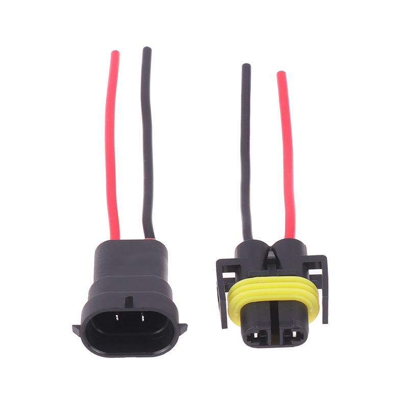 Foglight Head Light Bulb Lamp 1/2Pcs H8 H9 H11 Male To Female Socket Plug Adapter Connector Cable Wiring Harness