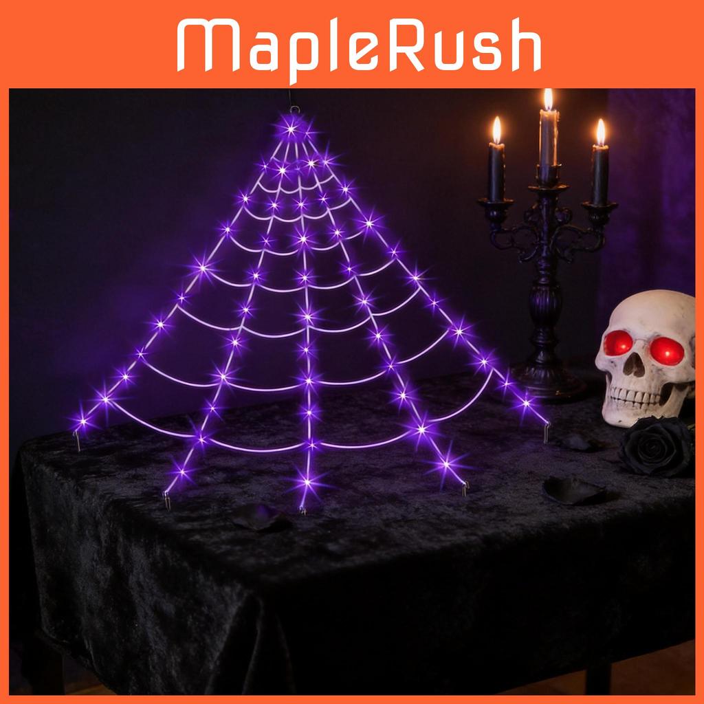 Halloweenová dekorace Osvětlená pavučina s dálkovým ovládáním Pro strašidelný dům a párty