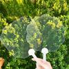 10 Stück Transparente Schmetterling Liebe Plastikfächer für Sommerparty Mitgebsel Tragbar Niedlich DIY Malerei Fächer