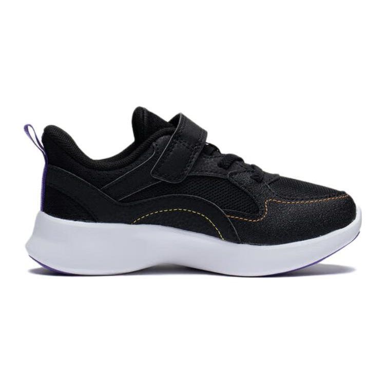 Li Ning Kids Ling Yue 3.0 V3 Comfortable Casual Non-Slip Wear-Resistant Low-Top Casual Shoes Kids sneaker Black YKNT022-5