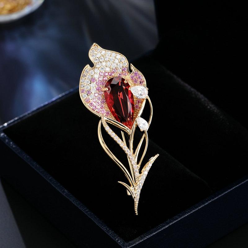 Женская брошь в элегантном дизайне «легкая роскошь», модная и универсальная, нишевый дизайн