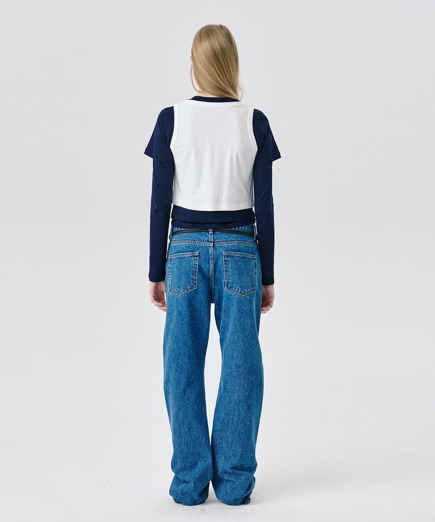 WNDERKAMMER Straight Leg Denim Pants_Blue