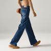 Thick and Plush High Waisted Wide Leg Jeans for Women In Winter 2025, Fashionable, Loose and Versatile, Slimming and Floor Length Pants