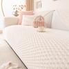 Cream Style Honeycomb Velvet Sofa Cushion Winter Cover Cloth Cushion Sofa Cover Plush Thickened Non-Slip