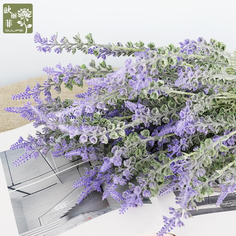 Fake flower indoor sage home decoration, plastic lavender simulated flower