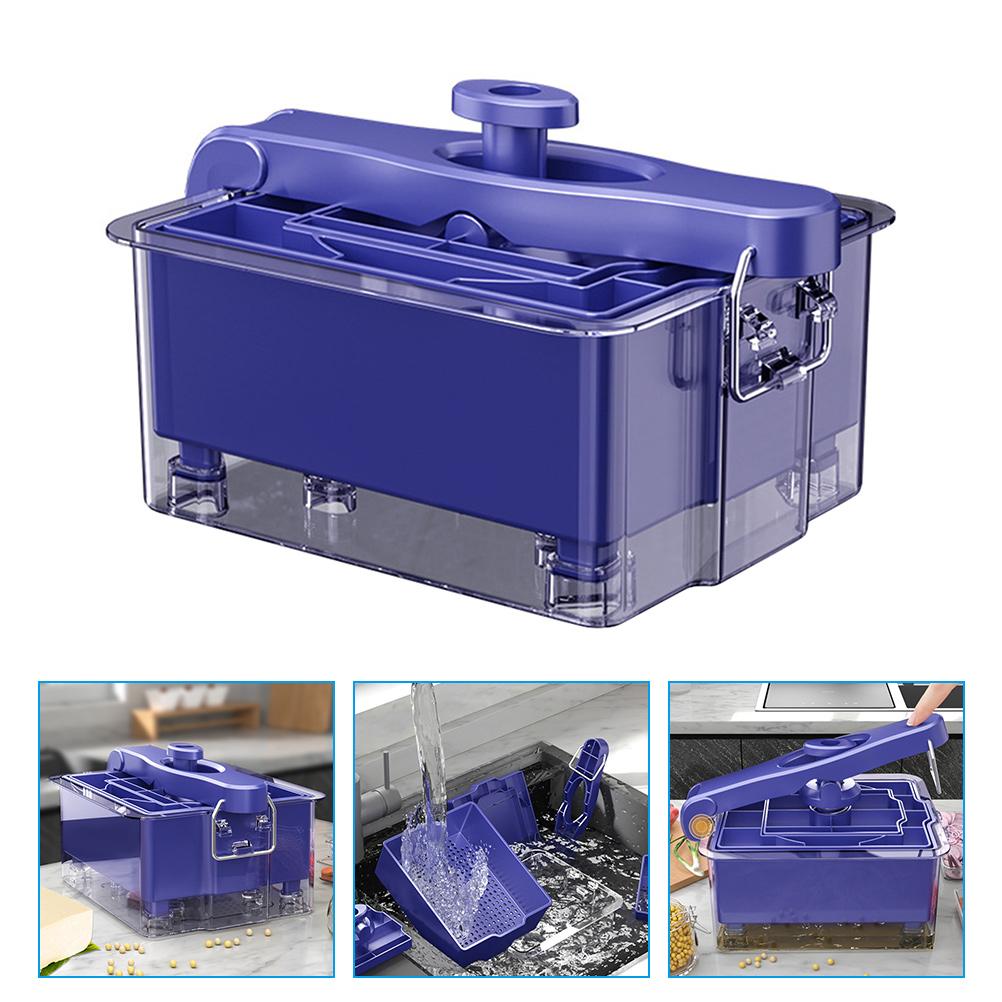 

Инструмент для изготовления форм для тофу Прочный пресс для соевых бобов Бытовой синий Удобный домашний пресс синий