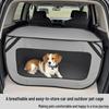 Foldable Scratch-Resistant Oxford Cloth Portable Dog Kennel for Car and Outdoor Use