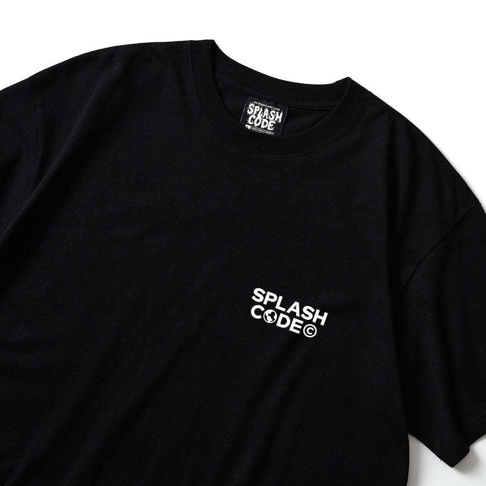 Seupeullaesikodeu Short Sleeve T-Shirt Black - Splashcode World