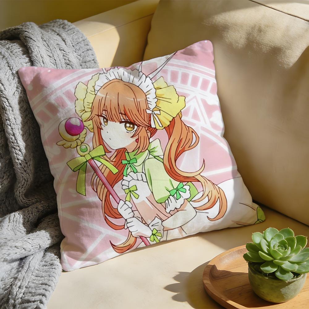 Cushion Cover Washed Linen Soft Breathable Decorative Case for Sofa Home Pillow Cover My DDress Up Darling Anime