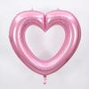 Love Heart Aluminum Film Balloon Peach Heart Foil Balloon Wedding Room Decor Bride To Be Photobooth Props Baloon Bridal Shower