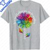 LGBTQ Rainbow Sunflower Be Kind Gay Love Pride Flower TShirt Women Clothes Oversized Harajuku Tees Oneck Color Print Tees