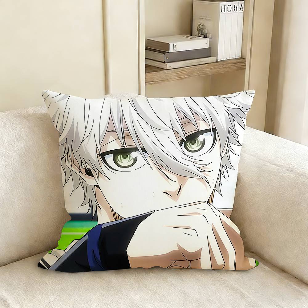SSeishiro NNagi Various Sizes Square Pillow Case For Car Home Bedchamber Decor
