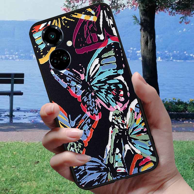 For Tecno Camon 19 Case Camon19 Neo 3D Relief Emboss Phone Cover For Tecno Camon 19 Pro 4G 5G Neo Coque Soft Silicone Cartoon