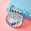 Mini 10 Keys Acrylic Thumb Piano Crystals Finger Piano Keyboard Instrument With Learning Book Gifts For Adult Kids
