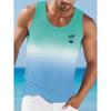Summer Daily Casual Men's Sleeveless T-shirt Hawaiian Men's Tank Top Street Fashion Men's Tank Top