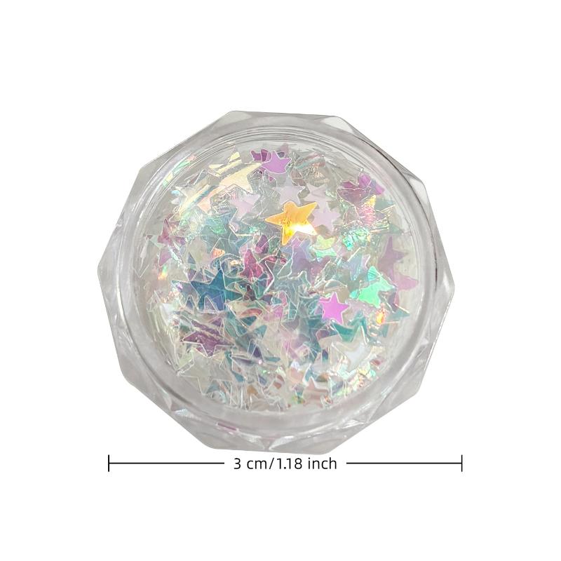 

1Box Colorful Star Sequin Nail Art Glitter Powder Ultrathin Aurora Sparkle Magic Mirror Manicure Tools for Decorations