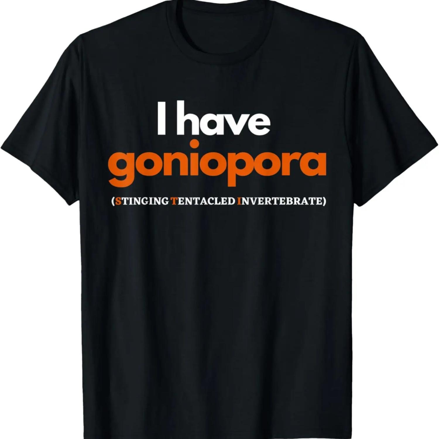 

Mens Funny Reef Aquarium Goniopora Coral Novelty Graphic Men s T-Shirt,100% cotton XXXXXL