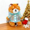 Red Panda Plush Keychain Small Cartoon Red Panda Wearing Raincoat Bag Charm Stuffed Animal Hanging Accessories for Handbag Purse