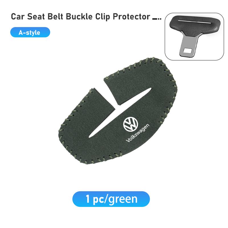 1pcs Car Seat Belt Buckle Cover Suede Protector Anti-collision For Volkswagen VW Polo Jetta Sagitar Magotan Passat B5 B6 B7 CC