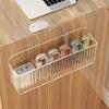 Fashion Wall-mounted Cosmetic Storage Box Transparent Acrylic Bathroom Shelves Grid Mirror Cabinet Storage Rack
