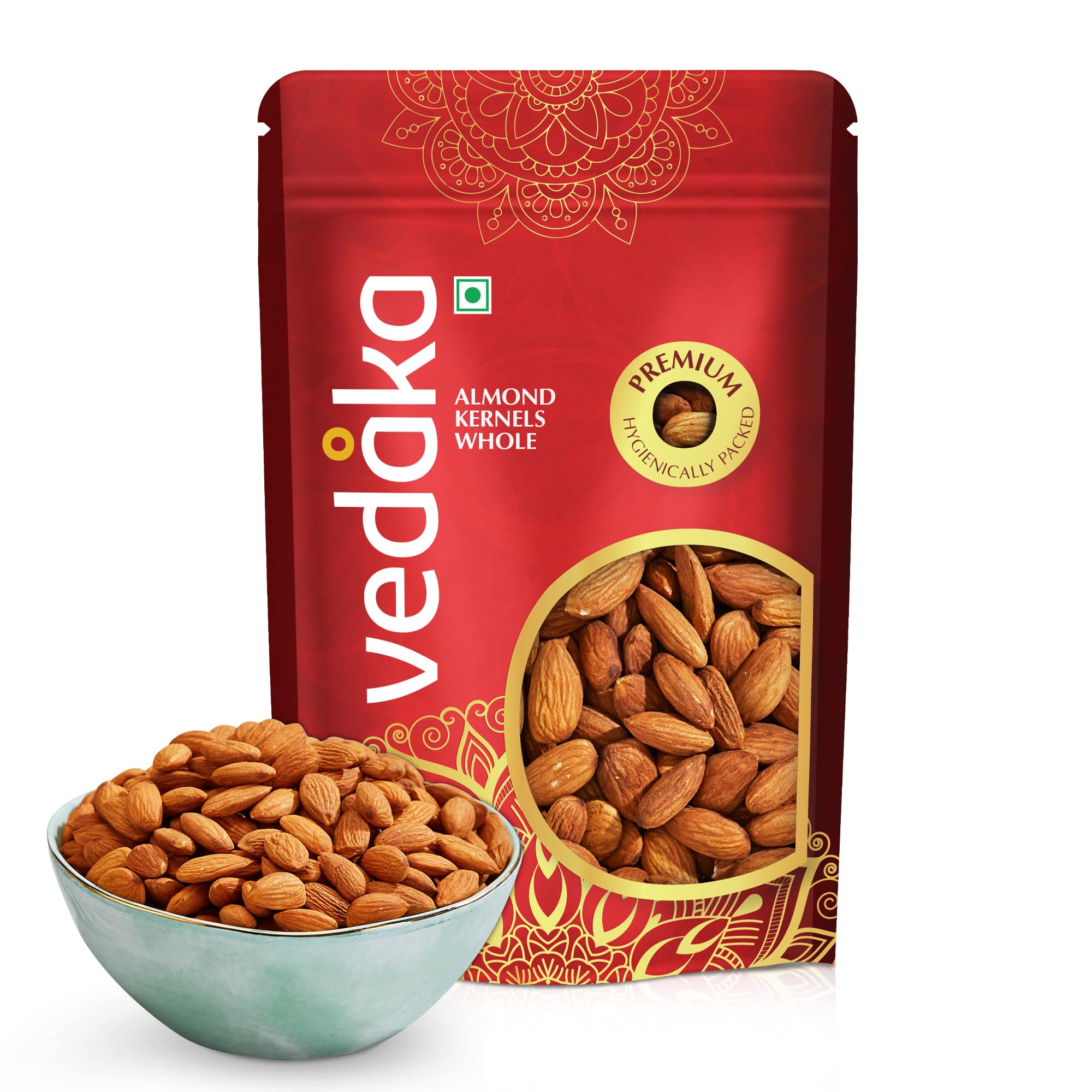 

Amazon Brand - Vedaka Whole California Almonds | 500 g | Grade - Non Pareil | Purely Natural Badam | Nutty & Crunchy Dry Fruits | No Additives, P